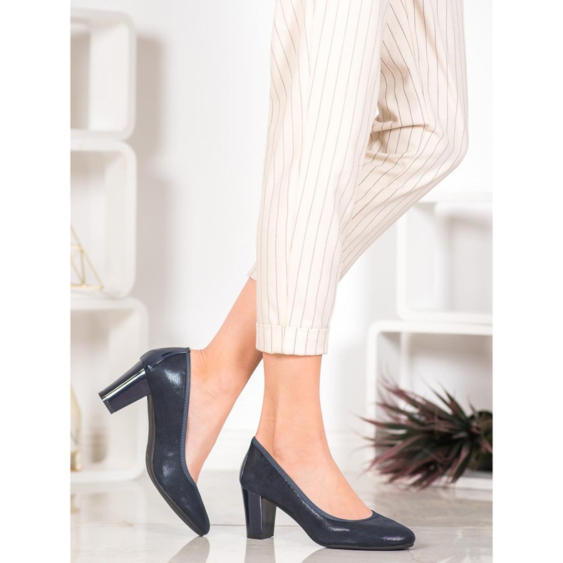 Sergio Leone Bombas Confortáveis ​​Azul Marinho 1