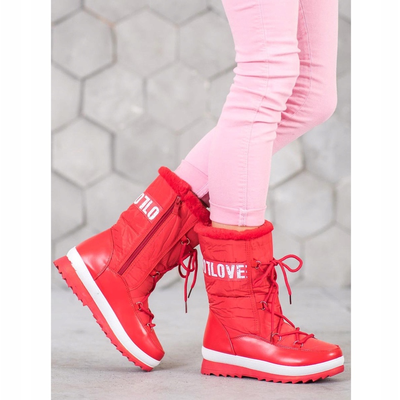SHELOVET Amo botas de neve vermelho 1