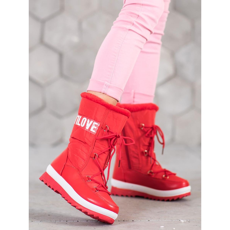 SHELOVET Amo botas de neve vermelho 2