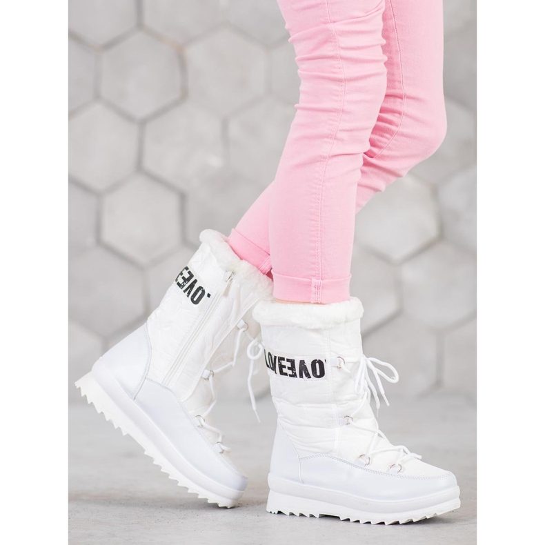 SHELOVET Amo botas de neve branco 1