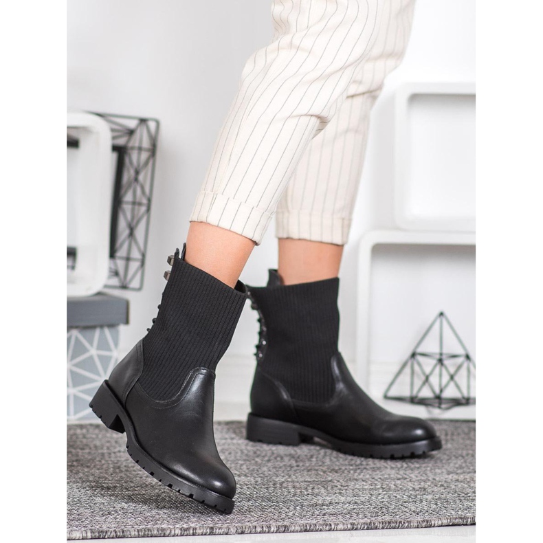 SDS Botas deslizantes preto 2