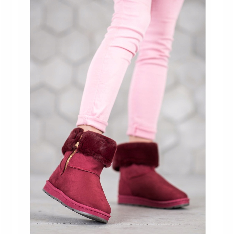 Bona Mukluki com haste enrolada vermelho multicolorido 2