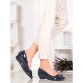 Sergio Leone Bailarina elegante em cunha azul 1