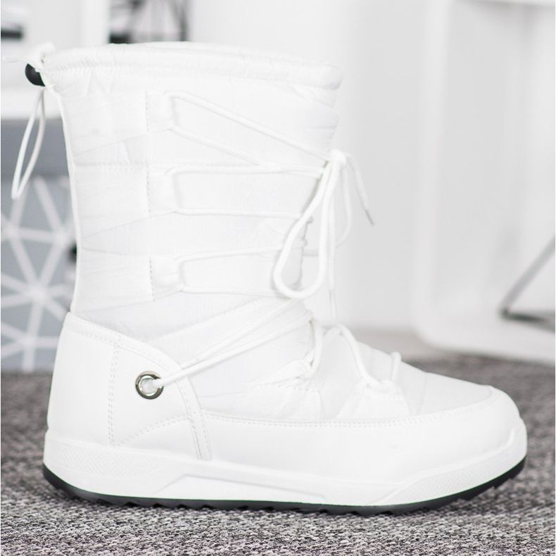 Small Swan Botas de neve moro branco 2