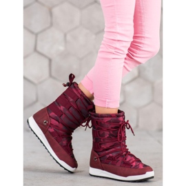 Small Swan Botas de neve moro vermelho 1 Small Swan Botas de neve moro vermelho 1