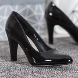 Sergio Leone Sapatos de salto alto preto 2