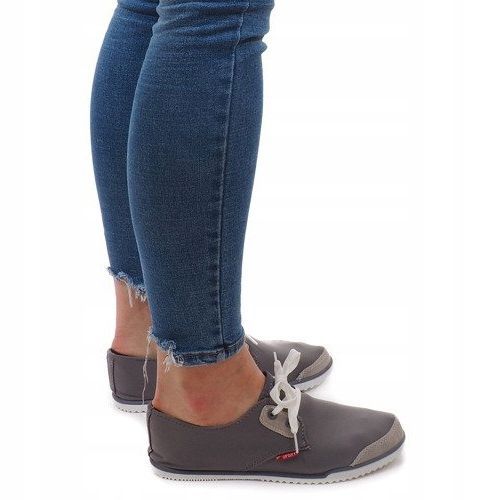 Tênis Lycra CC8518 Cinza Lace-Up 1 Tênis Lycra CC8518 Cinza Lace-Up 1