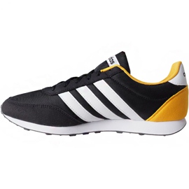 Tênis Adidas V Racer 2.0 M EG9913 branco preto amarelo 2