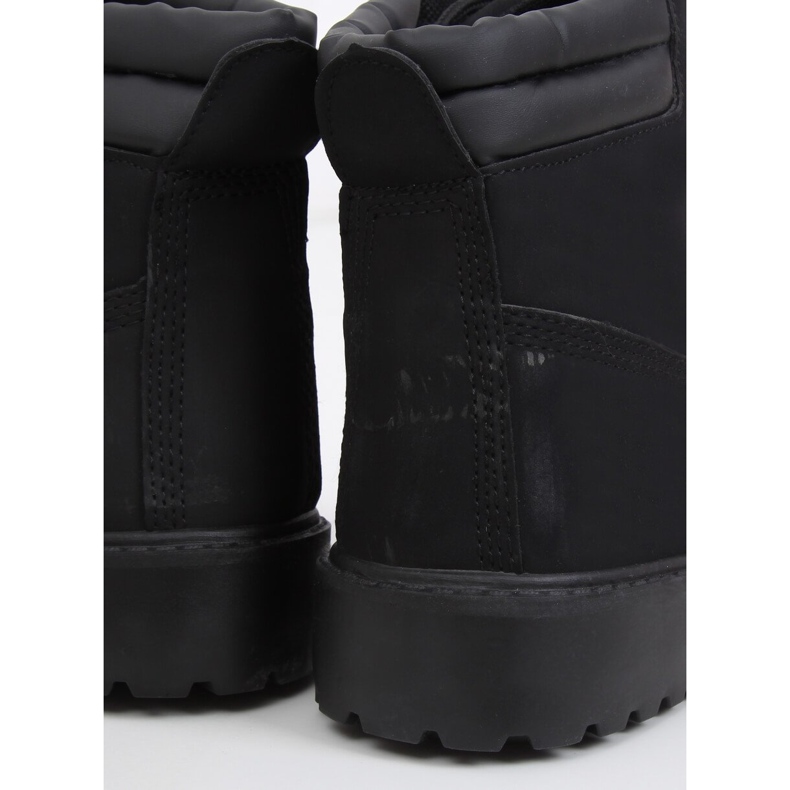 Botas de madeira para mulher negra W-3033 Black II Type preto 1