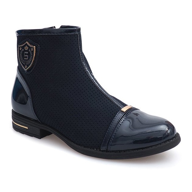 Botas elegantes, sapatos 1956 Navy azul marinho 1