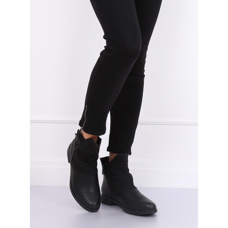 Botas femininas pretas 201728-19 pretas preto 1
