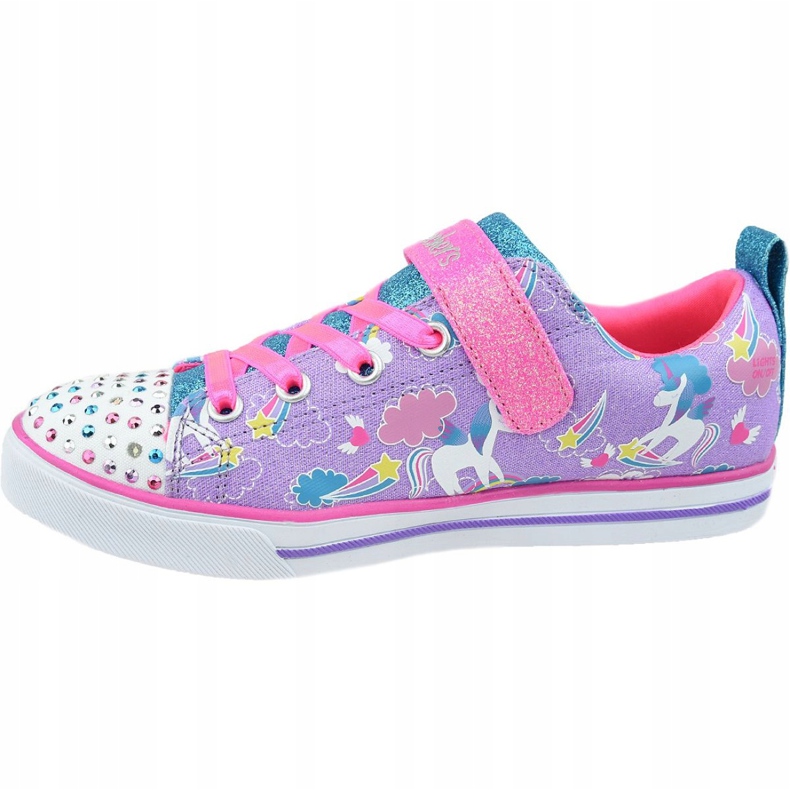 Sapatos Skechers Sparkle Lite Jr 20212L-LVMT roxo 1