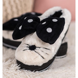 Seastar Chinelos na plataforma branco preto 2