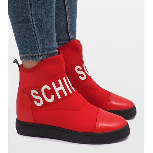 Botas de espuma com isolamento vermelho XY-38 1