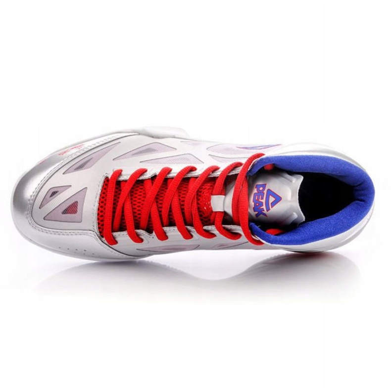 Tênis de basquete Peak TP9 Quickness 2 E33323A M 62266-62270 cinza prata 2