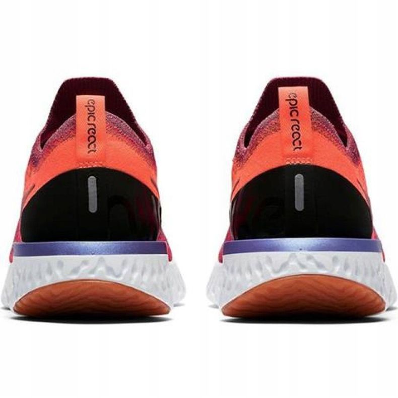 Tênis Nike Epic React Flyknit W AQ0070 601 vermelho 2 Tênis Nike Epic React Flyknit W AQ0070 601 vermelho 2