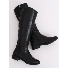 Botas pretas para mulheres A-6 pretas preto verde 1