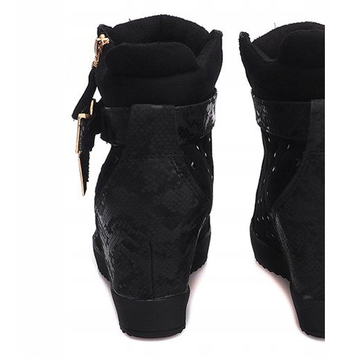 Tênis cunha 6227-Y preto 2