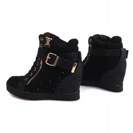 Tênis cunha 6227-Y preto 1