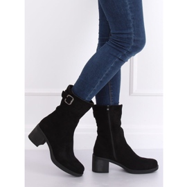 Botas pretas de salto baixo TX-1821 pretas preto 2