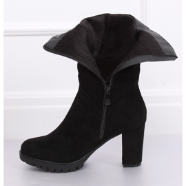 Botas pretas de salto alto 7597-GG pretas preto 1