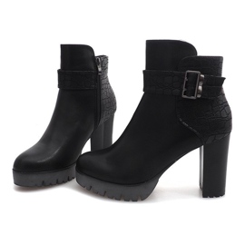 Botas quentes de salto TL-10 Preto 2
