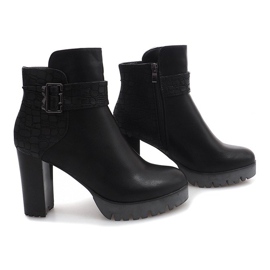 Botas quentes de salto TL-10 Preto 1