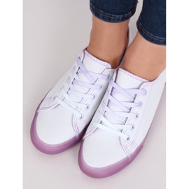 Tênis ombre feminino branco e roxo E3508 roxo tolet 2