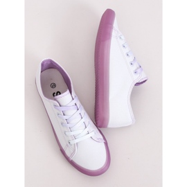 Tênis ombre feminino branco e roxo E3508 roxo tolet 1