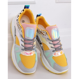 NB317P tênis esportivos amarelos multicolorido 2