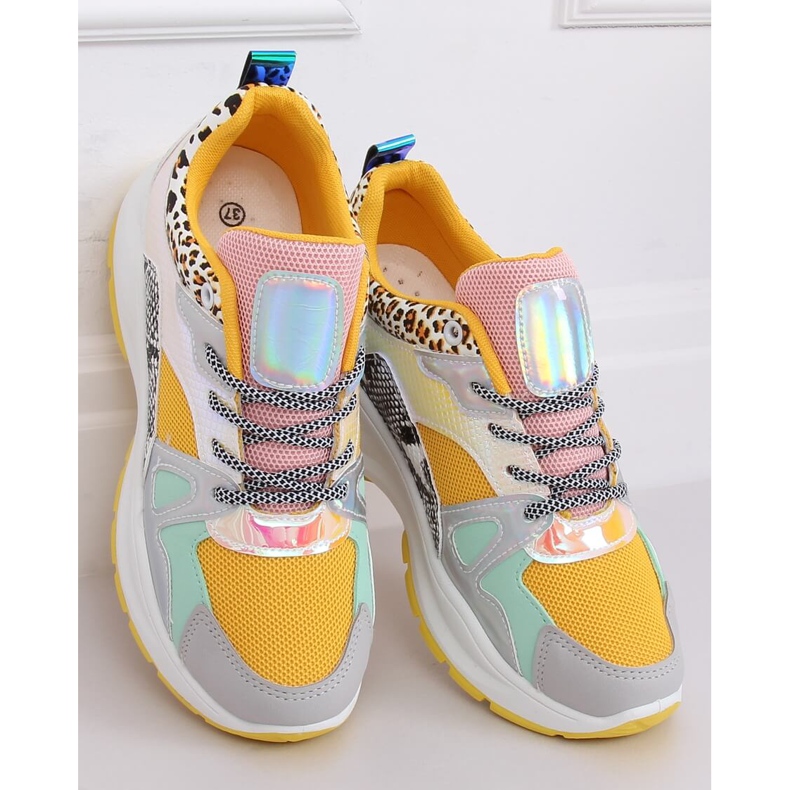 NB317P tênis esportivos amarelos multicolorido 2