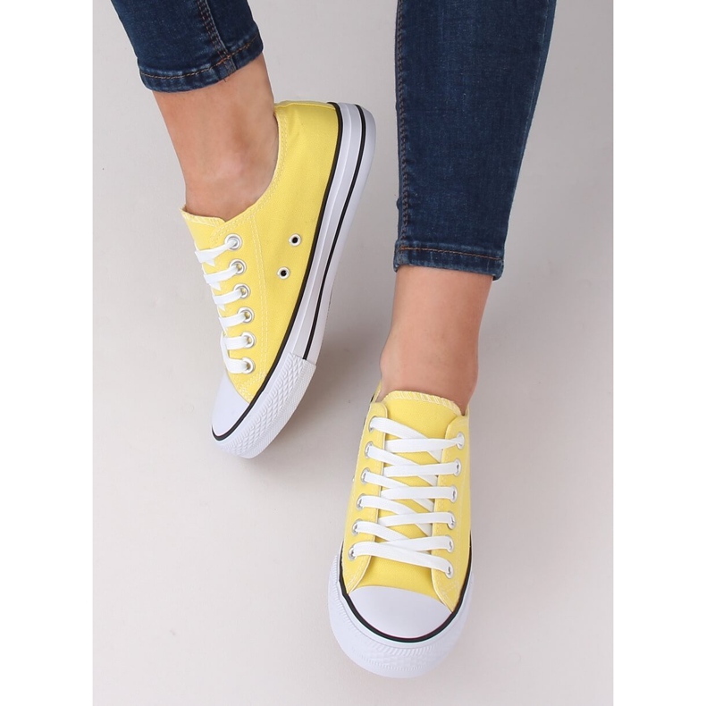 Tênis feminino amarelo clássico 7050Y Yellow 1