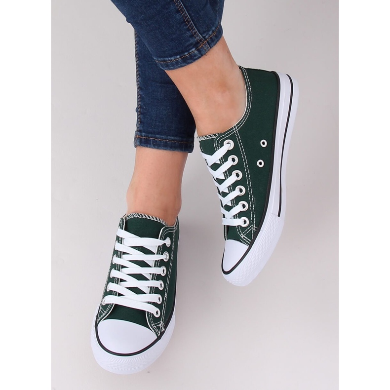 Tênis femininos clássicos verdes 7050Y Green 1