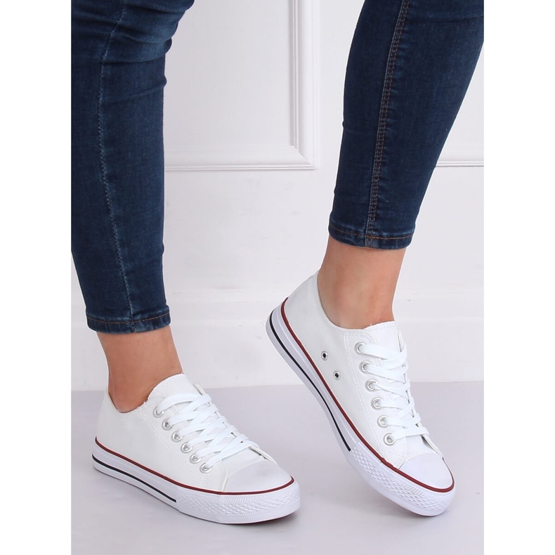 Tênis branco clássico feminino 7050Y Branco 1