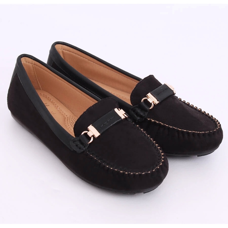 Mocassins femininos negros FM3024 Preto 2