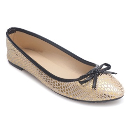 Bailarinas com arco 15-5-4 ouro dourado 1