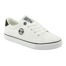 Tênis Big Star amarrado em branco 274473 preto 1
