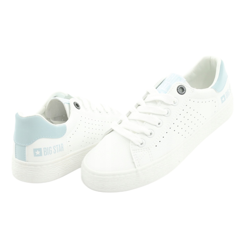 Tênis branco BIG STAR 274482 azul 3