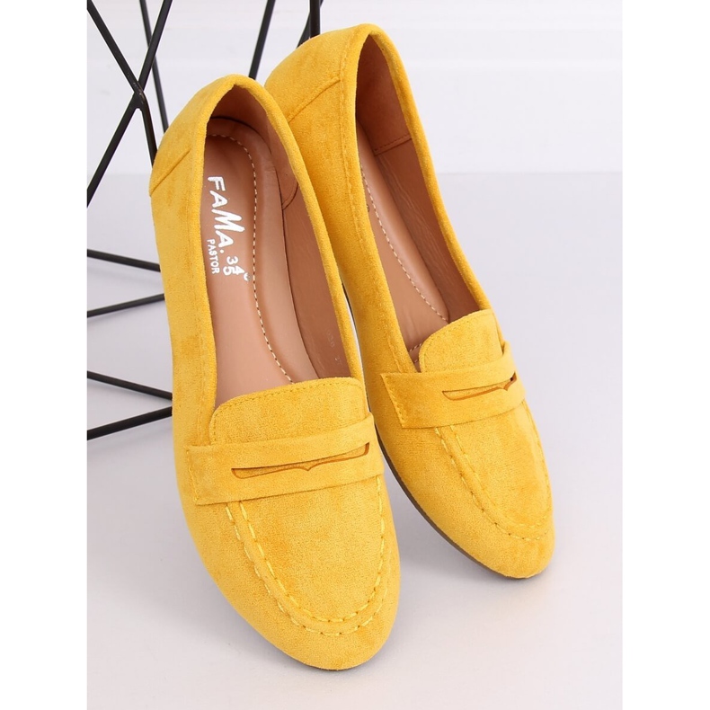 Mocassins de mel feminino B2030 amarelo 1
