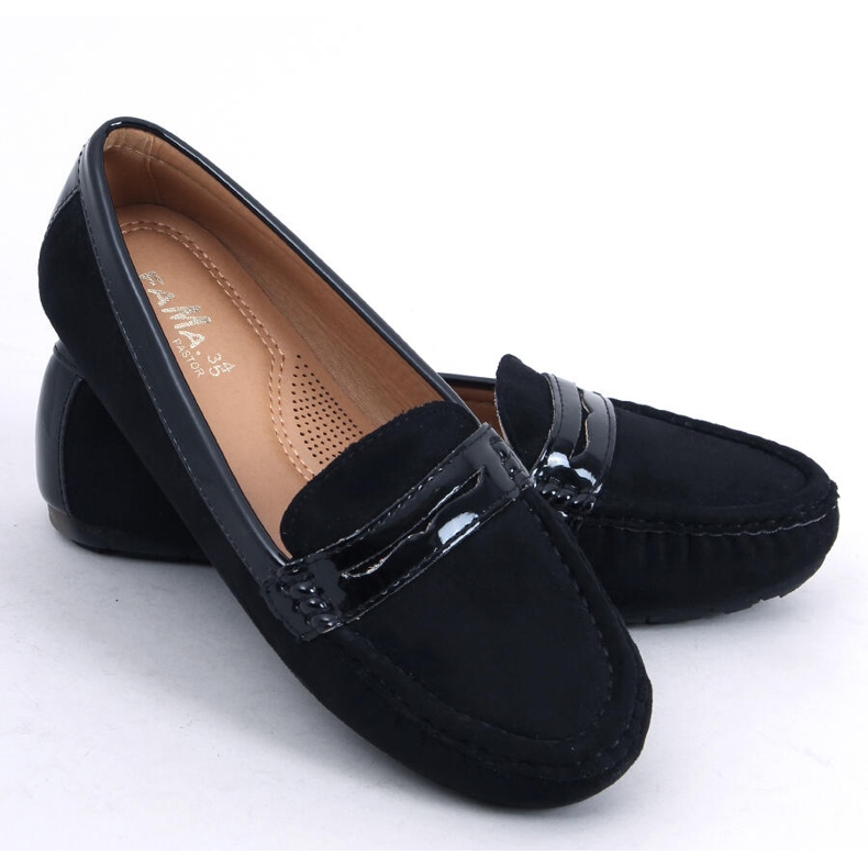 Mocassins femininos negros FM2958-3 Preto 2