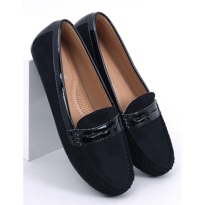 Mocassins femininos negros FM2958-3 Preto 1