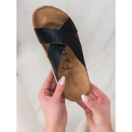 Goodin Chinelos Pretos Confortáveis 1