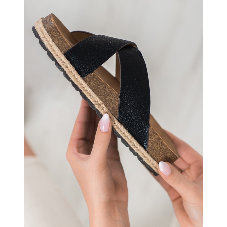 Goodin Chinelos Pretos Confortáveis 2