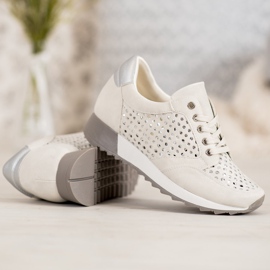 Kylie Sapatos abertos na plataforma castanho 1