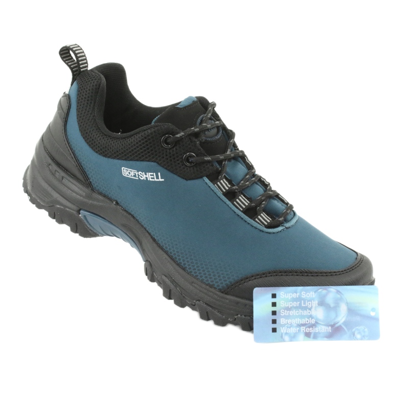 Sapatos soft-shell azul American Club WT06 preto 7