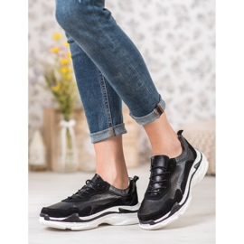 Goodin Tênis de couro preto 2