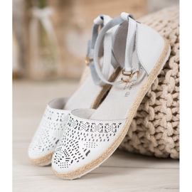 Bailarinas com zíper em couro VINCEZA branco 2 Bailarinas com zíper em couro VINCEZA branco 2