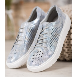 Goodin Amarrar os sapatos cinza 2