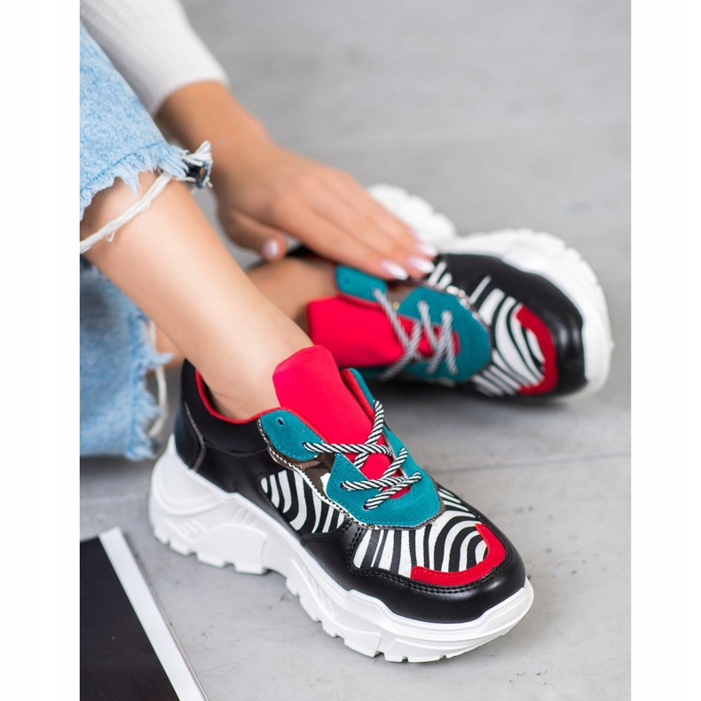 SHELOVET Tênis da Moda preto multicolorido 1