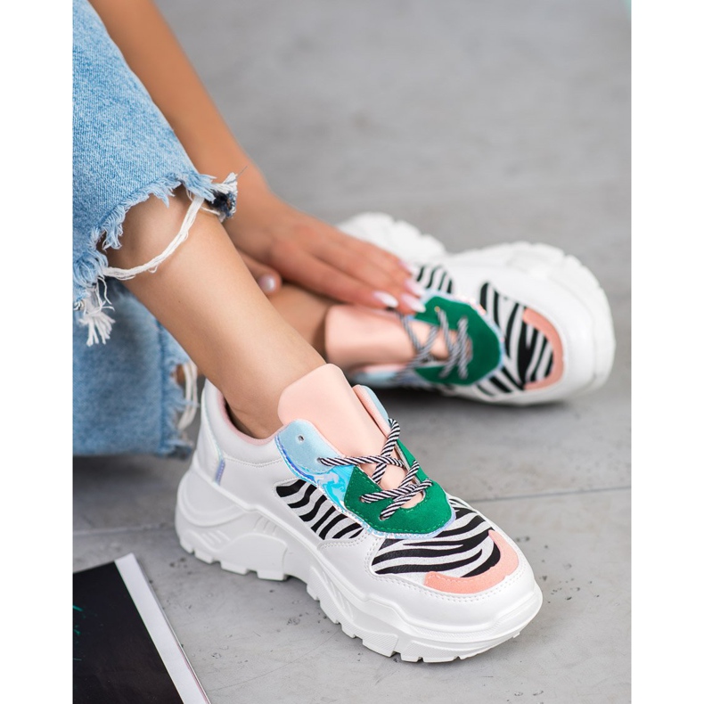 SHELOVET Tênis da Moda branco multicolorido 2